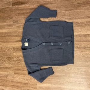 Abercrombie and Fitch blue cable cardigan